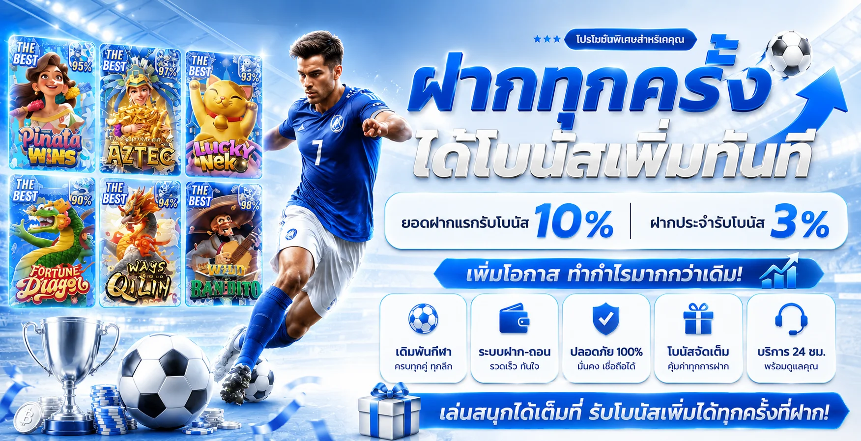 โปรโมชั่น PGWIN789 ล่าสุด โบนัสสมาชิกใหม่และฝากรายวัน